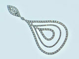 18K White Gold Diamond Pendant