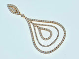 18K White Gold Diamond Pendant