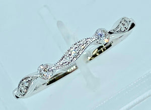 18K Diamond Ring (available in stock rose, yellow, or white gold)