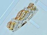 18K Diamond Ring (available in stock rose, yellow, or white gold)