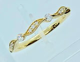 18K Diamond Ring (available in stock rose, yellow, or white gold)