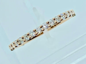 18K Rose Gold Diamond Ring
