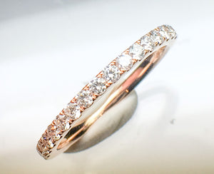 18K Rose Gold Diamond Ring