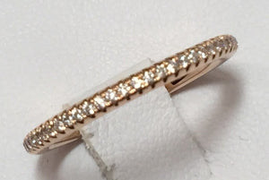 18K Rose Gold Diamond Eternity Ring