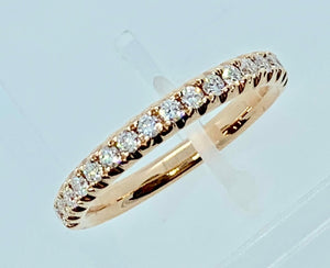 18K Rose Gold Diamond Ring
