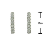 18K Rose Gold Diamond Earring