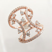 18K Rose Gold Diamond Ring