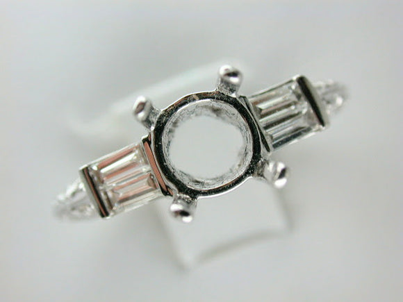 18K White Gold Diamond Mounting
