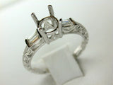 18K White Gold Diamond Mounting