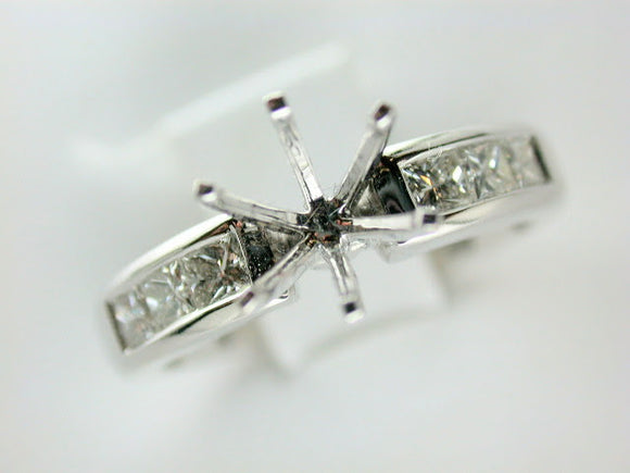 18K White Gold Diamond Mounting