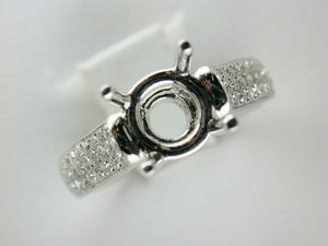 18K White Gold Diamond Mounting
