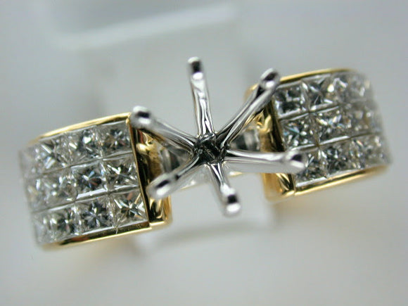 18K Yellow Gold Diamond Mounting