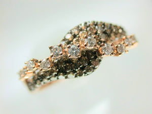 18K Rose Gold Champagne/Brown Diamond Diamond Ring
