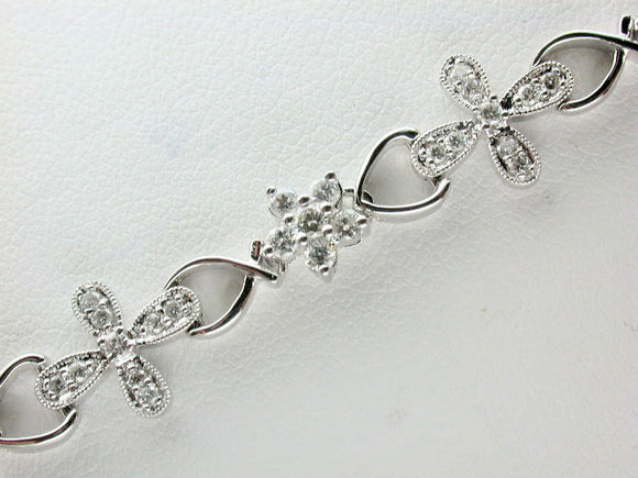 18K White Gold Diamond Bracelet