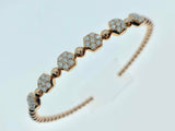 18K Diamond Bangle (available in rose and white gold)