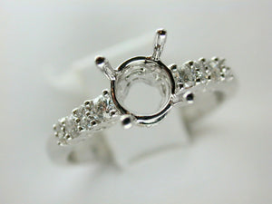 18K White Gold Diamond Mounting