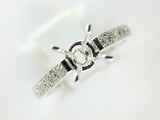 18K White Gold Diamond Mounting
